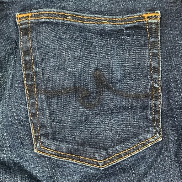 AG ADRIANO GOLDSCMIED “The Harper” Essential Straight DarkWash Straight Jeans - Picture 6 of 12